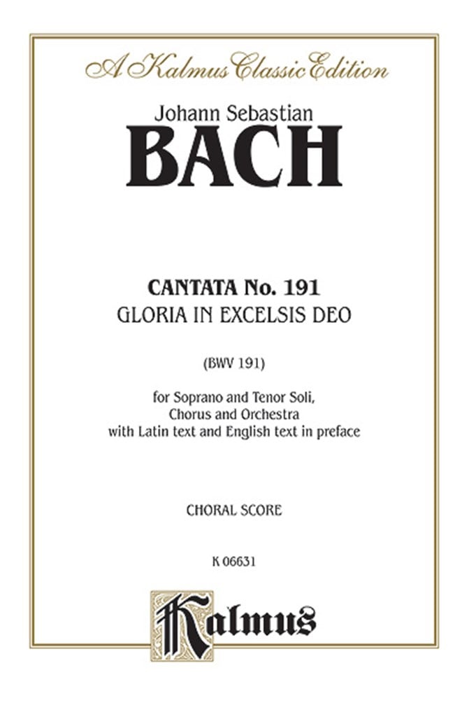 Cantata No. 191 - Gloria in excelsis Deo